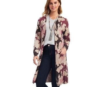 Ariat Women's Camel Pattern Cardigan Sweater